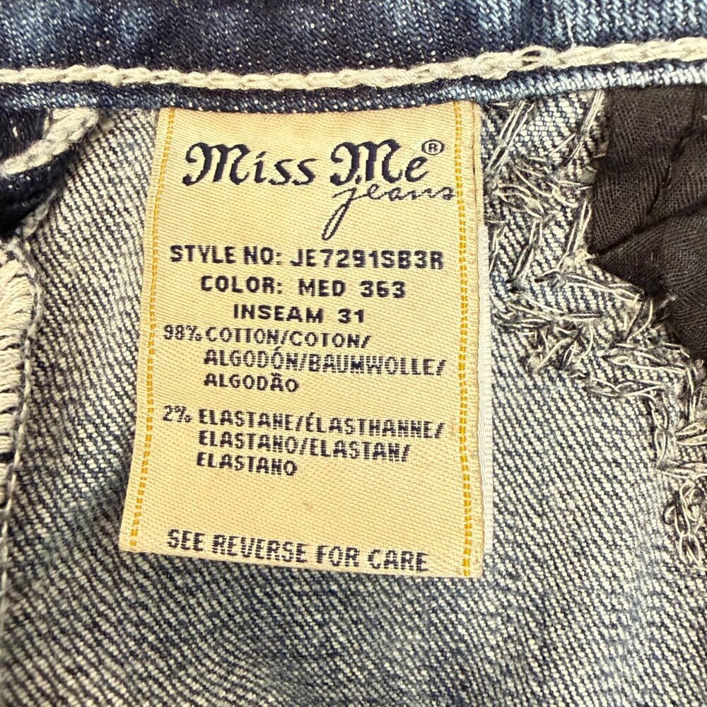 Miss Me Jeans - Signature Slim Boot - Women's SZ 27 - Embellished Flap Pocket - Picture 11 of 11